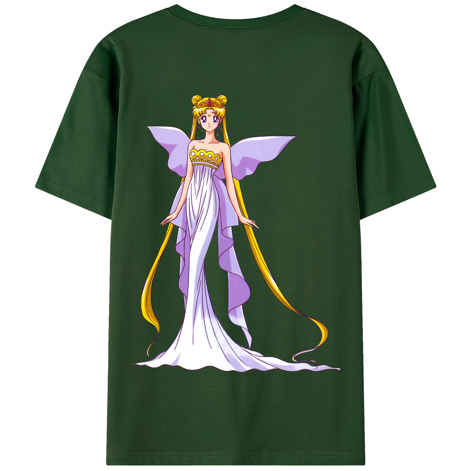 （画像用） 美少女戦士セーラームーン 愛野 美奈子 あいの みなこ Sailor Moon Aino Minako 綿100％半袖Tシャツ（背面プリント）